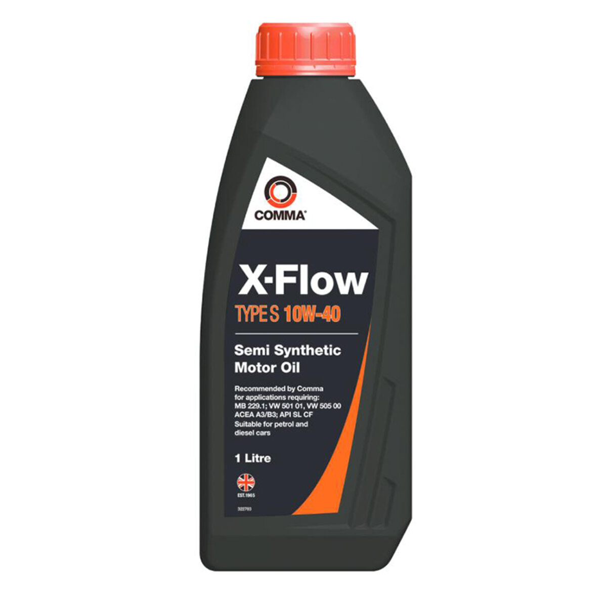 Моторне масло Comma X-FLOW TYPE S 10W-40 1л (XFS1L) дивитися фото №1