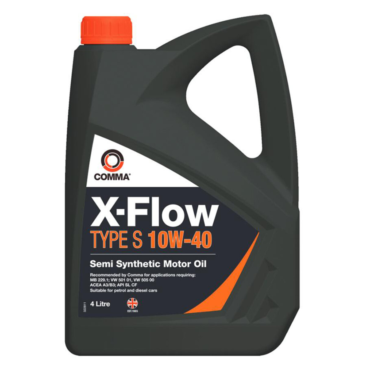 Моторне масло Comma X-FLOW TYPE S 10W-40 4л (XFS4L) дивитися фото №1