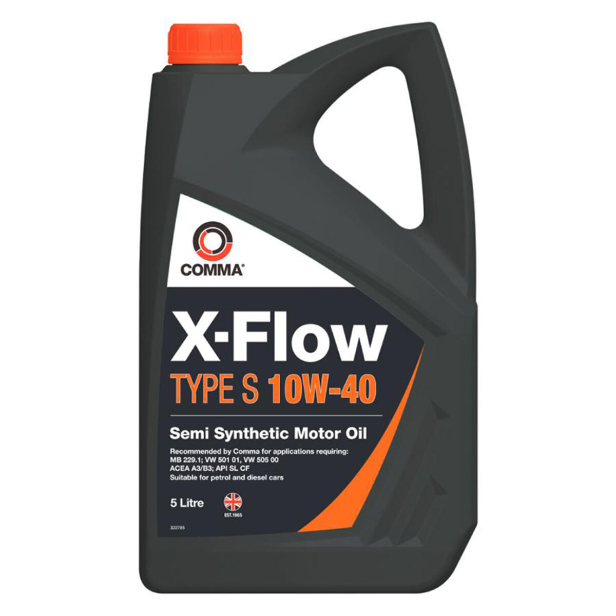Моторне масло Comma X-FLOW TYPE S 10W-40 5л (XFS5L) дивитися фото №1