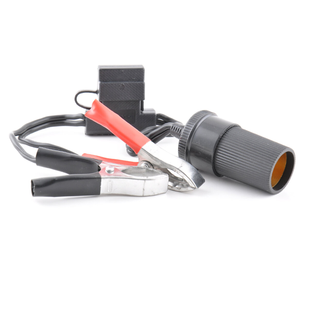 Переходник в прикуриватель Uragan на зажимы АКБ с предохранителем 20А (90200) смотреть фото №2