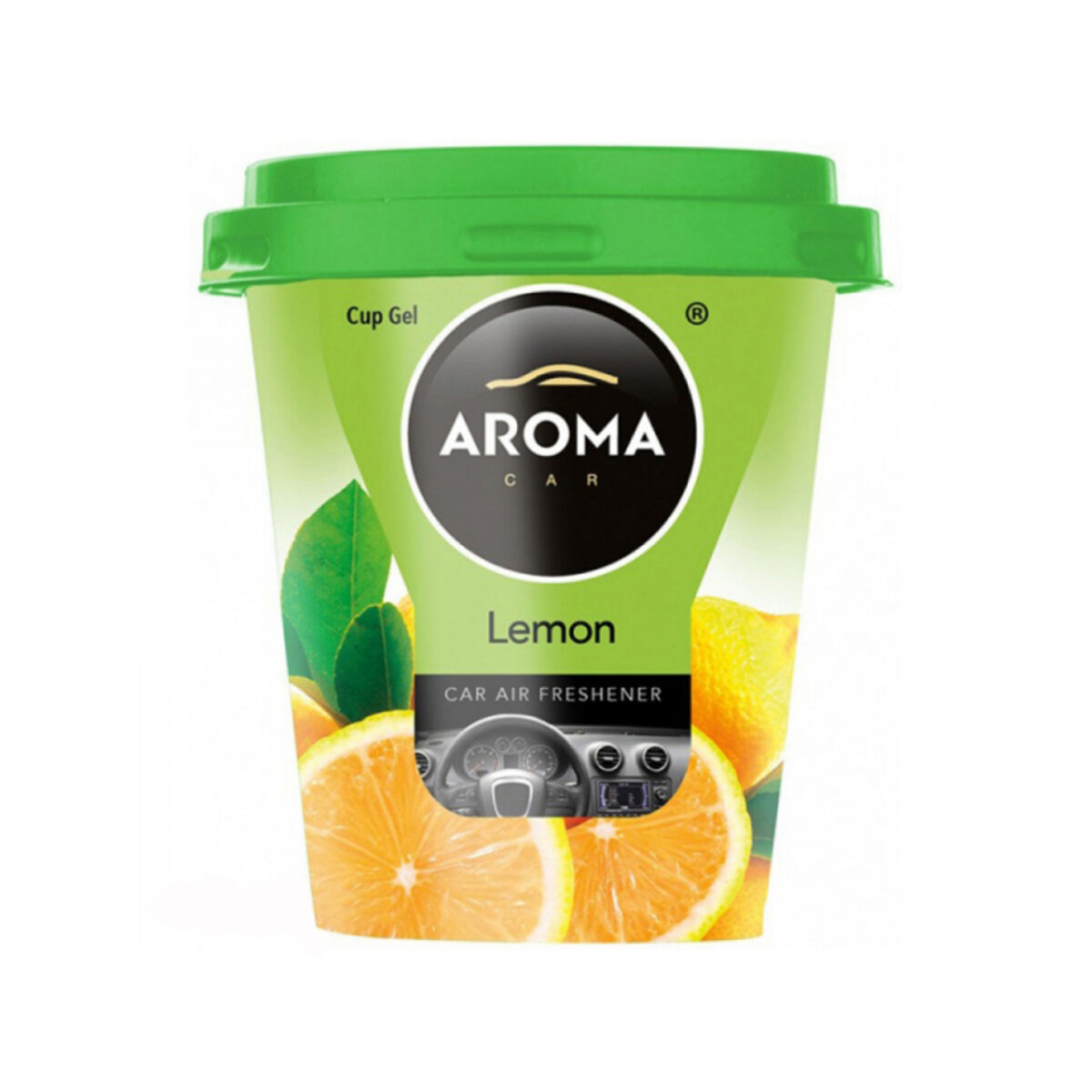 Ароматизатор Aroma Car CUP Gel Lemon гелевий 130g (92875) дивитися фото №1