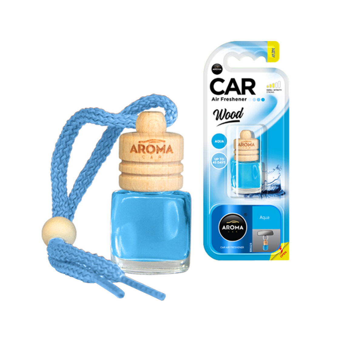 Автомобільний Ароматизатор Aroma Car Wood Aqua, 6ml рідкий (92039) | Аромат: Свіжість дивитися фото №1