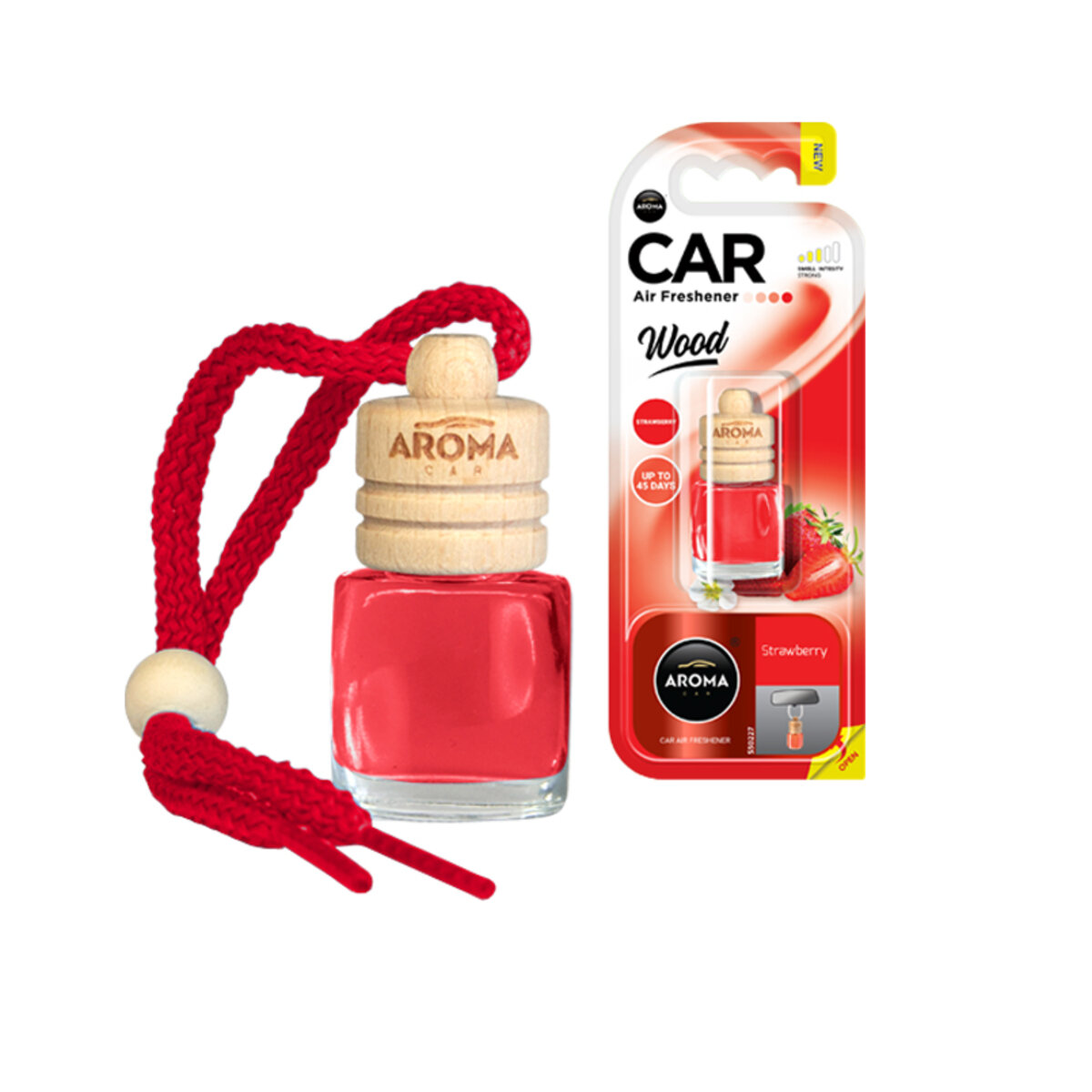 Автомобільний Ароматизатор Aroma Car Wood Strawberry, 6ml рідкий (92795) | Аромат: Ягідний дивитися фото №1
