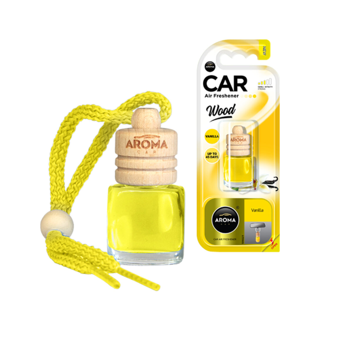 Автомобільний Ароматизатор Aroma Car Wood Vanilla, 6ml рідкий (63107) | Аромат: Ваніль дивитися фото №1