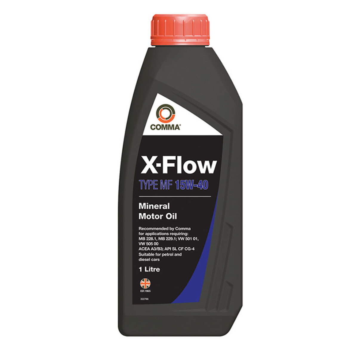 Моторне масло Comma X-FLOW TYPE MF 15W-40 1л  (XFMF1L) дивитися фото №1