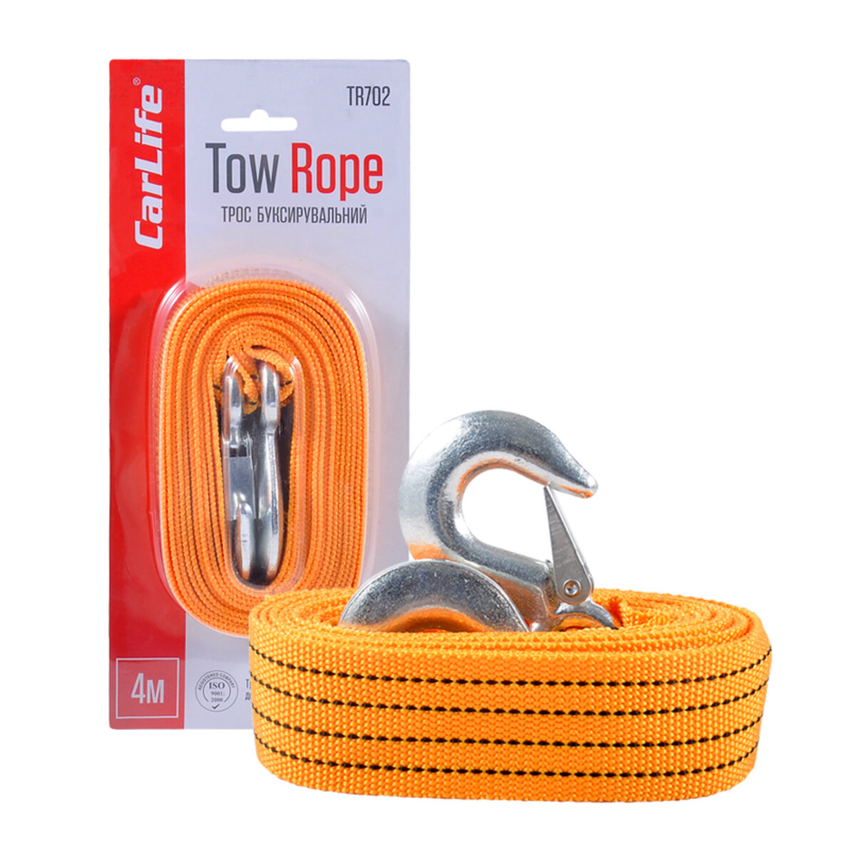 Буксирувальний трос Carlife 3т, 4м TR702 (TR702) дивитися фото №1