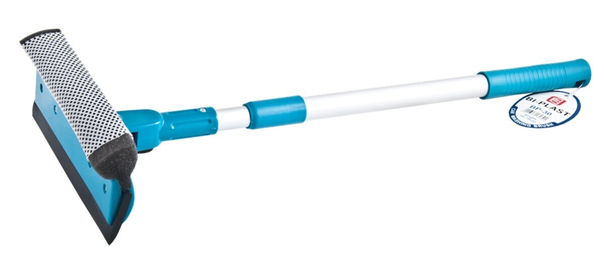 Водозгін металевий Bi-Plast з телескопічною ручкою, 50-70см (BP-30) дивитися фото №1