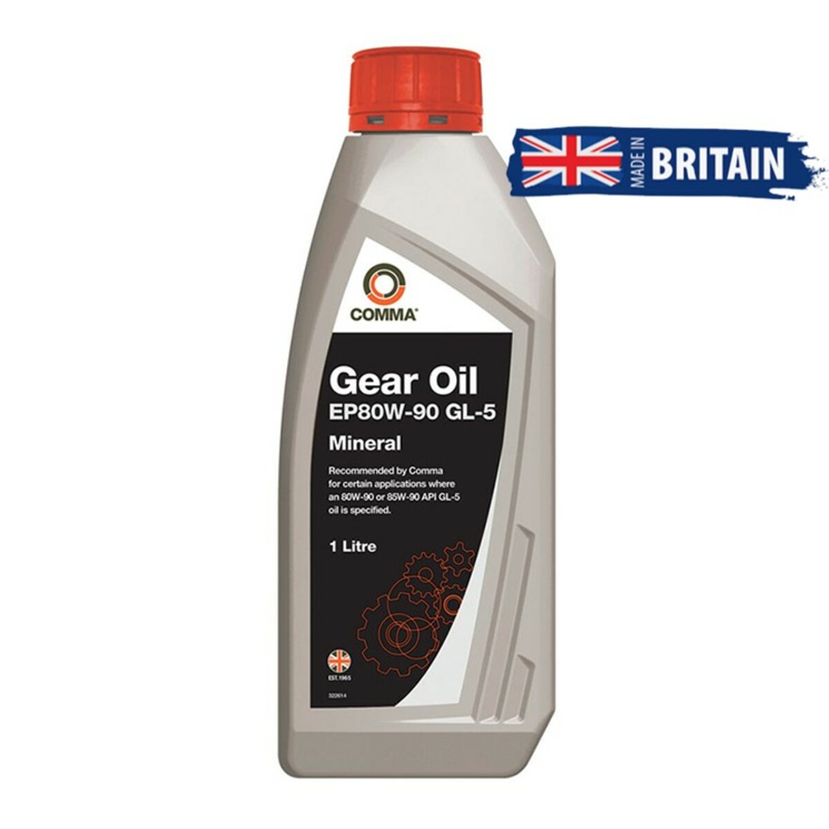 Трансмісійне масло Comma GEAR OIL EP80W-90 GL5 1л (EP80901L) дивитися фото №1