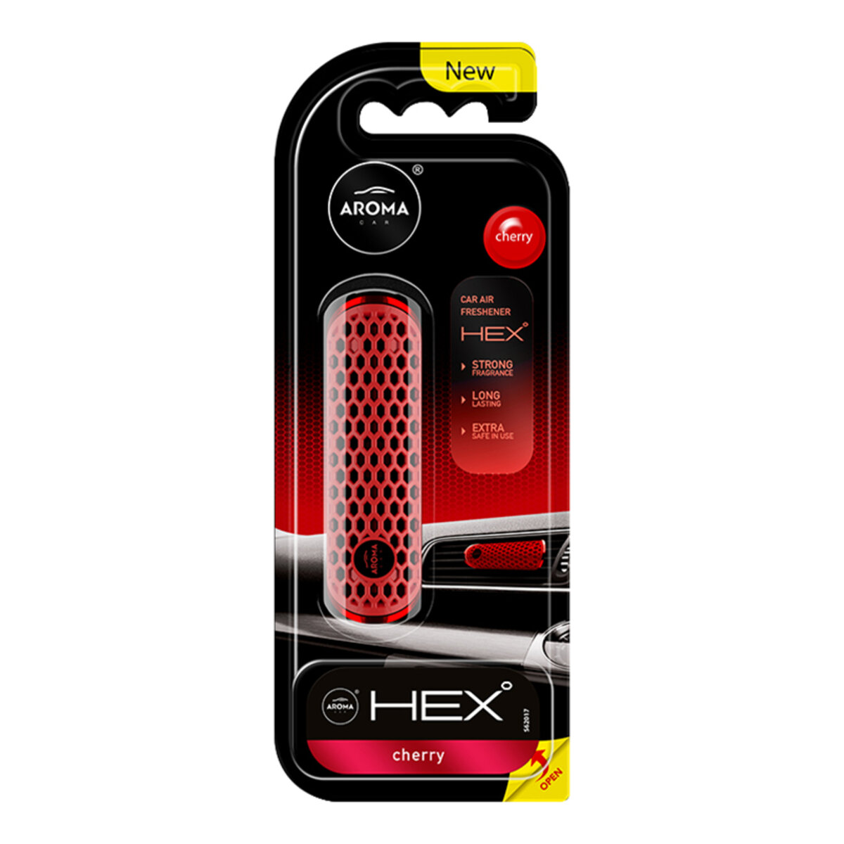 Ароматизатор на дефлектор Aroma Car HEX 13g - CHERRY рідкий (83580) дивитися фото №1