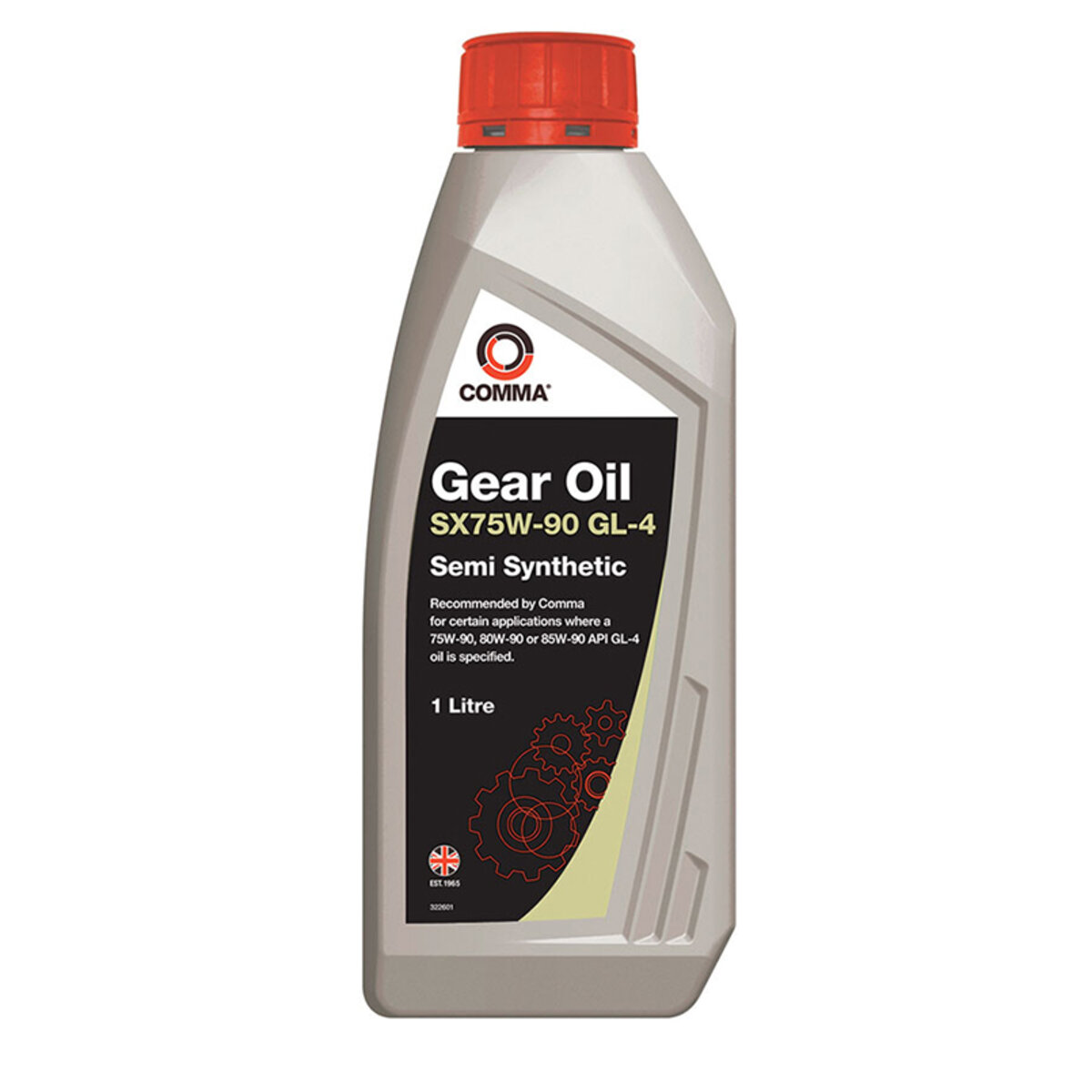 Трансмісійне масло Comma GEAR OIL SX75W-90 GL4 1л (SXGL41L) дивитися фото №1