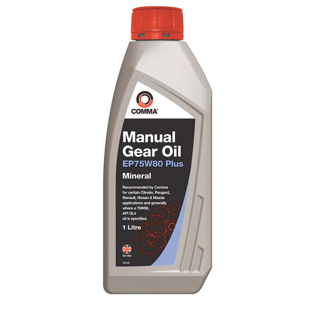 Трансмісійне масло Comma GEAR OIL EP75W-80 PLUS 1л (EP75W80P1L) дивитися фото №1