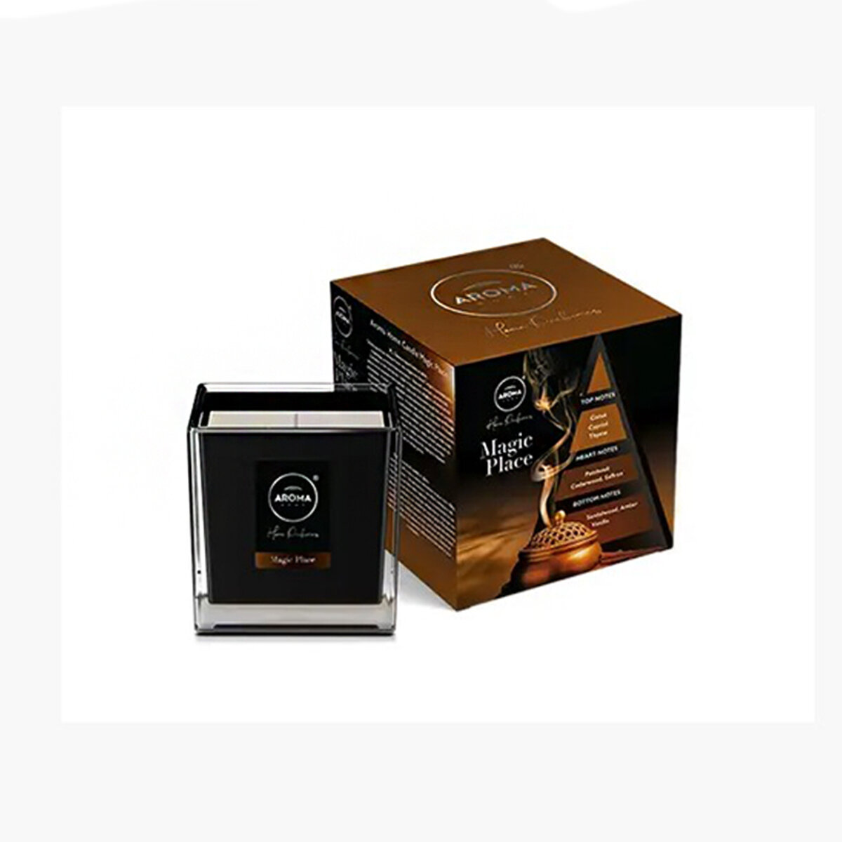 Ароматична свічка Aroma Home Black Series Candles - Magic Place 155г (83511) дивитися фото №1