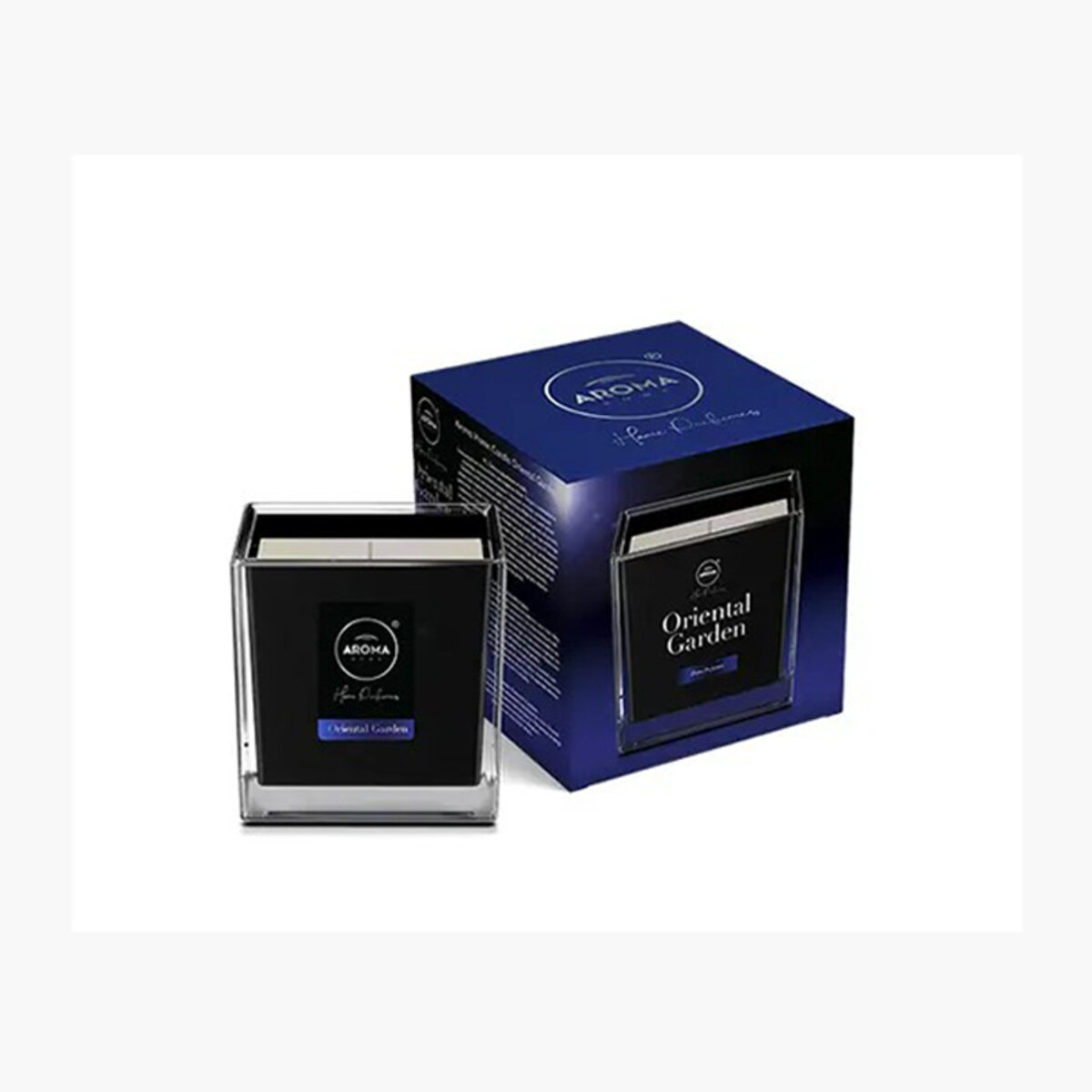 Ароматична свічка Aroma Home Black Series Candles - Oriental Garden 155г (83512) дивитися фото №1
