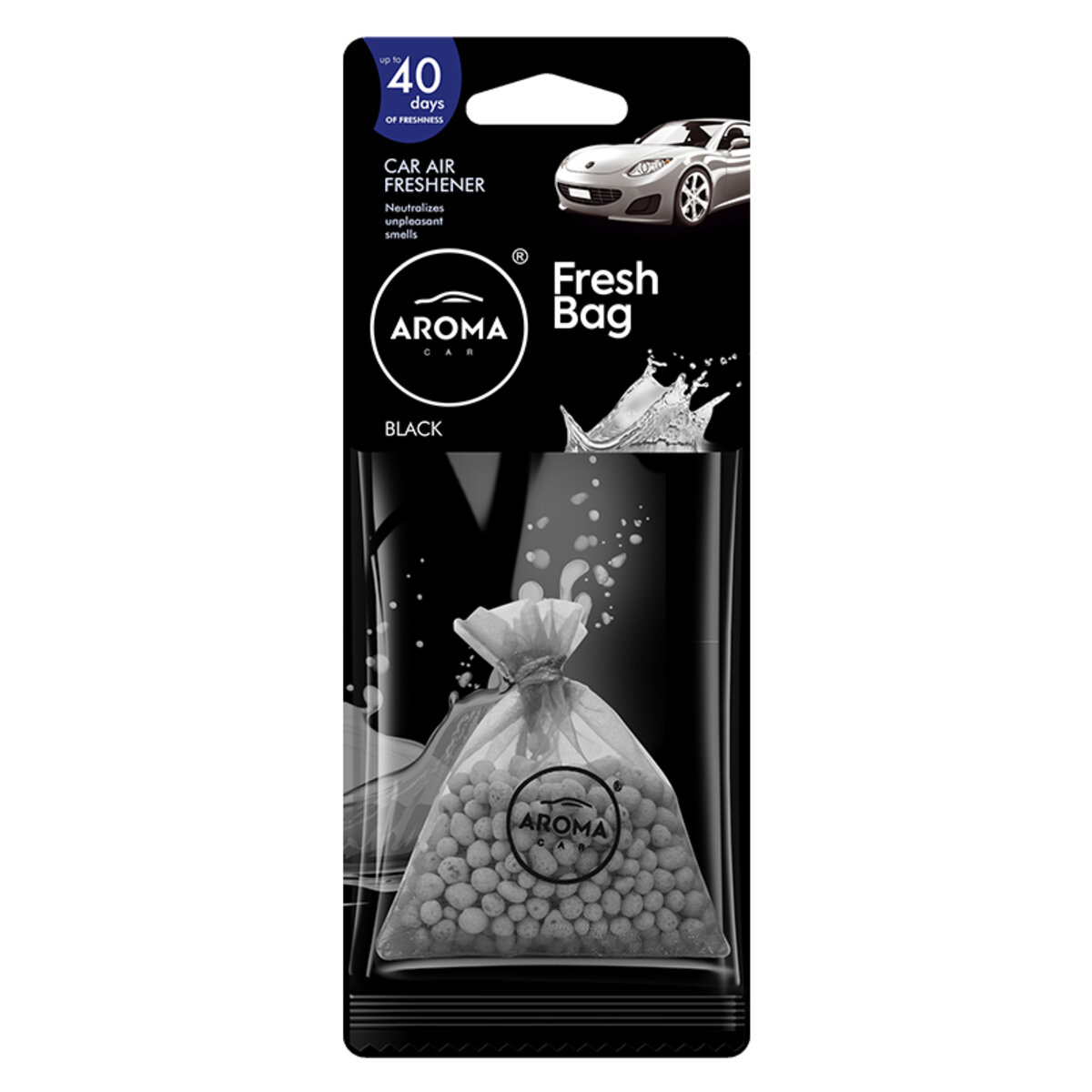 Автомобільний Ароматизатор Aroma Car Fresh Bag Сeramic - BLACK сухий (10076) | Аромат: Парфуми дивитися фото №1