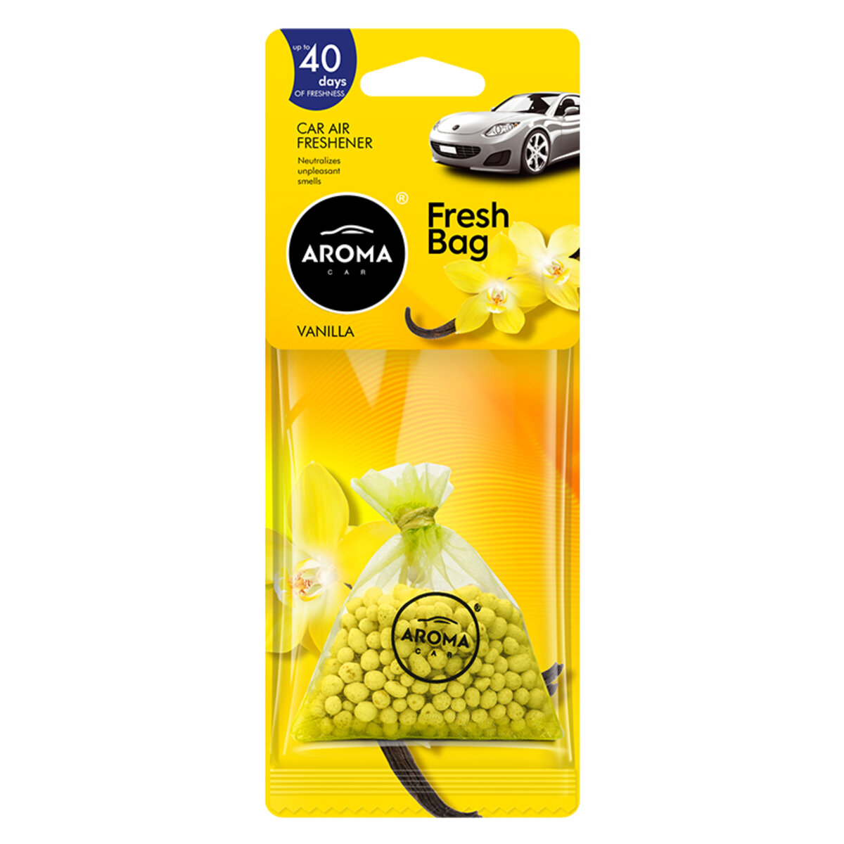 Автомобільний Ароматизатор Aroma Car Fresh Bag Сeramic - VANILLA сухий (10077) | Аромат: Ваніль дивитися фото №1