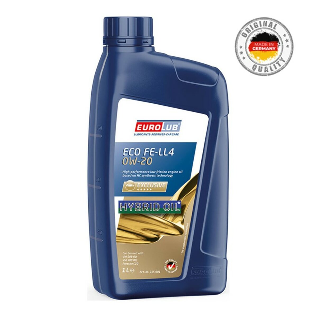 Моторне масло EuroLub ECO FE LL4 SAE 0W-20 1л (215001) дивитися фото №1