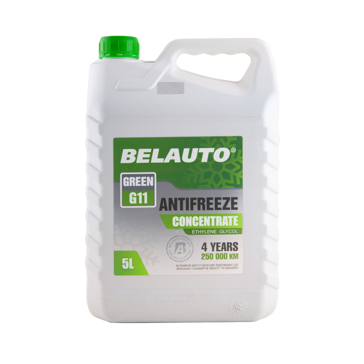 Антифриз BELAUTO GREEN G11 (зелений, концентрат) 5л (AF1150) дивитися фото №1