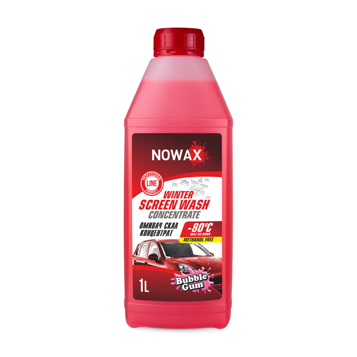 Омыватель стекла Nowax -80°C зимний Bubble Gum концентрат1 л (NX01171) смотреть фото №1