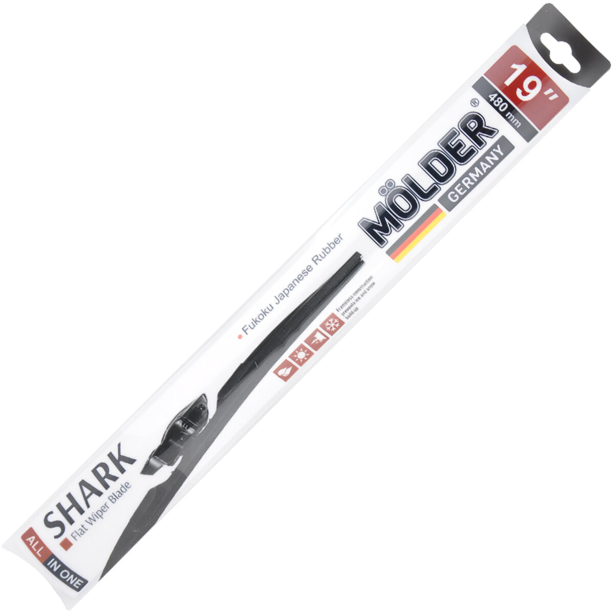 Безкаркасна щітка Molder SHARK 19/480мм (MW480) дивитися фото №1