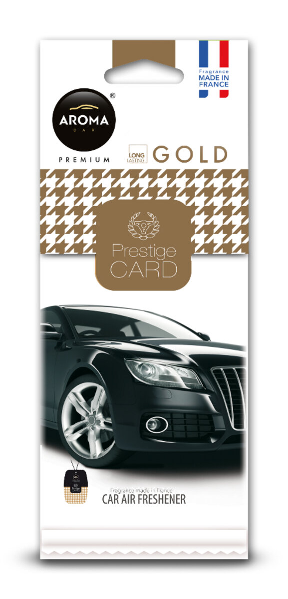 Автомобільний Ароматизатор Aroma Car Prestige Gold сухий (92666) | Аромат: Парфуми дивитися фото №1