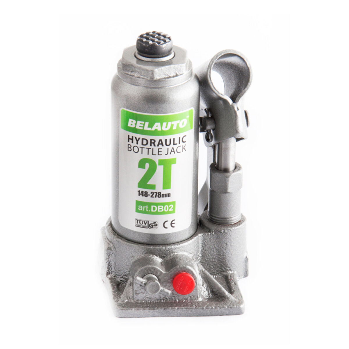 Домкрат гідравлічний пляшковий БелАвто 2т 148-276мм (DB02) дивитися фото №1