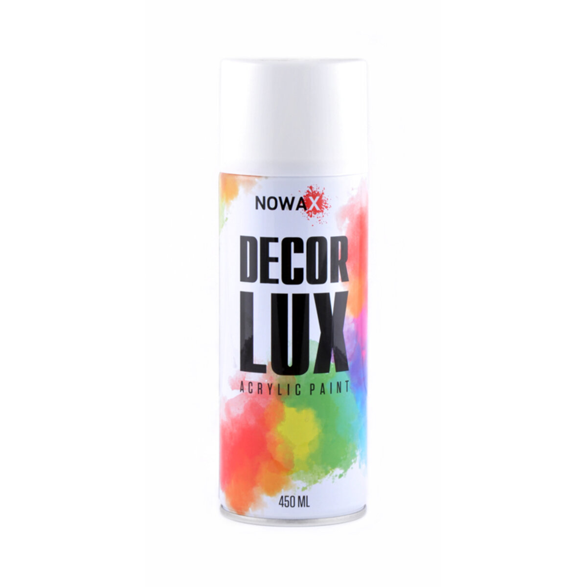 Фарба акрилова Nowax Spray 450мл білий (TRAFFIC WHITE/RAL9016) (NX48014) дивитися фото №1