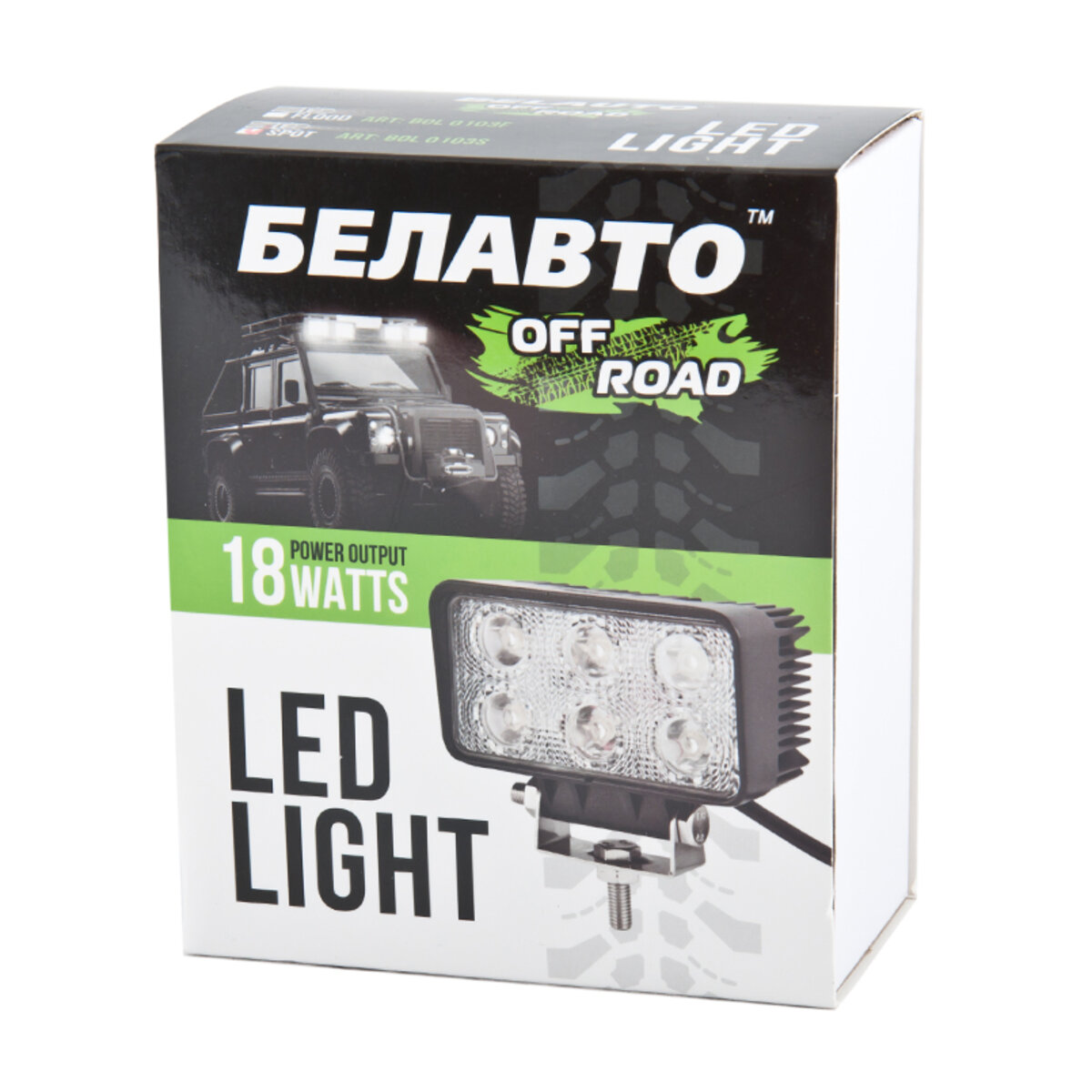 Автолампа світлодіодна BELAUTO EPISTAR Flood LED (6*3w) (BOL0103F) дивитися фото №3