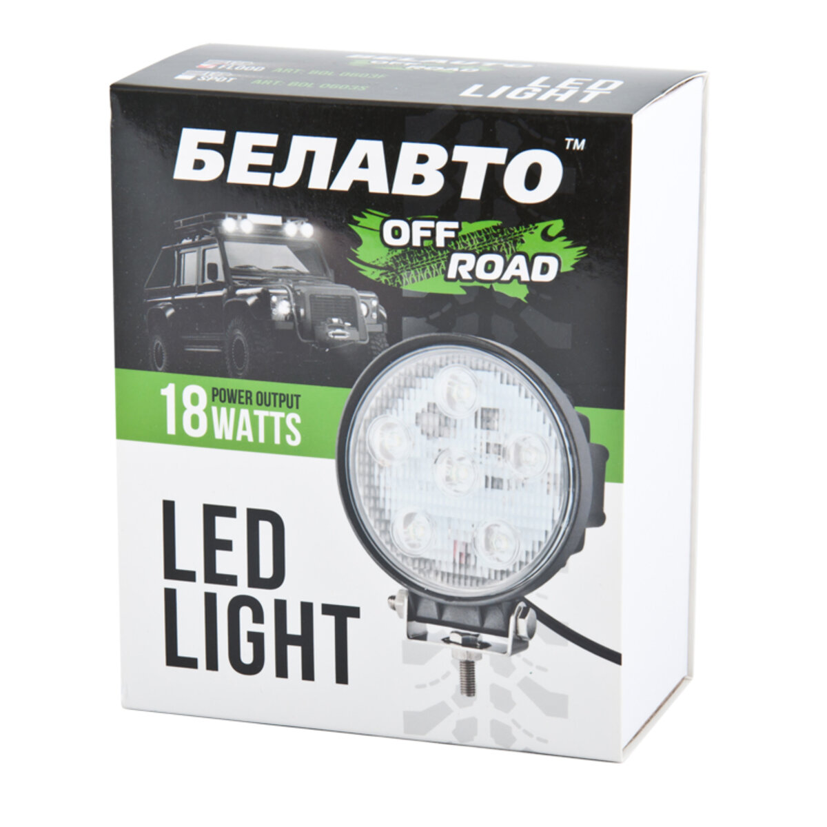 Автолампа світлодіодна BELAUTO EPISTAR Spot LED (6*3w) (BOL0603S) дивитися фото №3