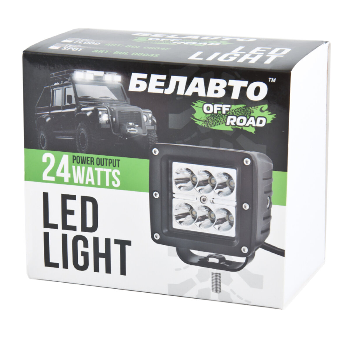 Автолампа світлодіодна BELAUTO CREE Flood LED (6*4w) (BOL0604F) дивитися фото №3