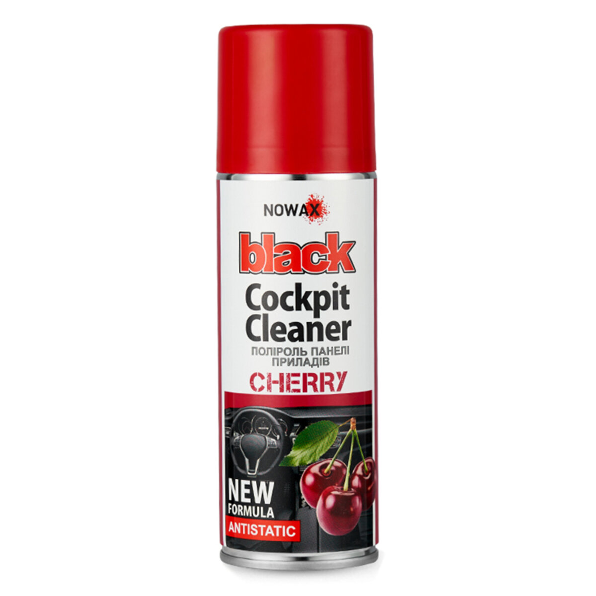Полироль для панели приборов Nowax Cockpit Cleaner Spray Вишня, 200мл (NX00207) смотреть фото №1