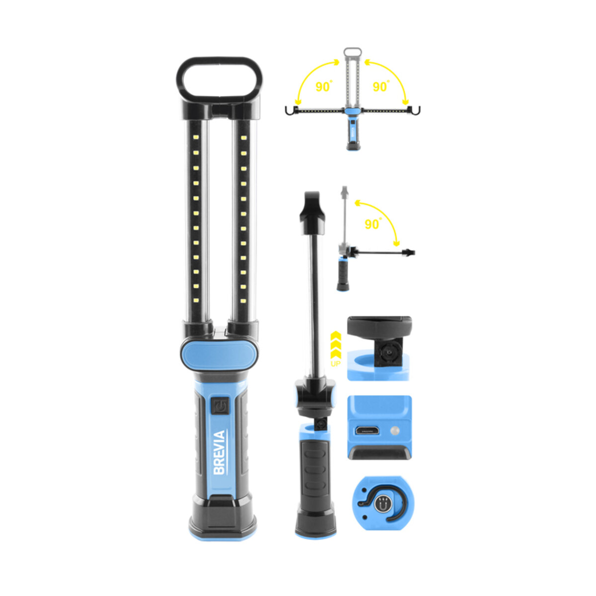 Ліхтар інспекційний Brevia LED 24SMD 40см 400lm 2000mAh microUSB (11370) дивитися фото №3