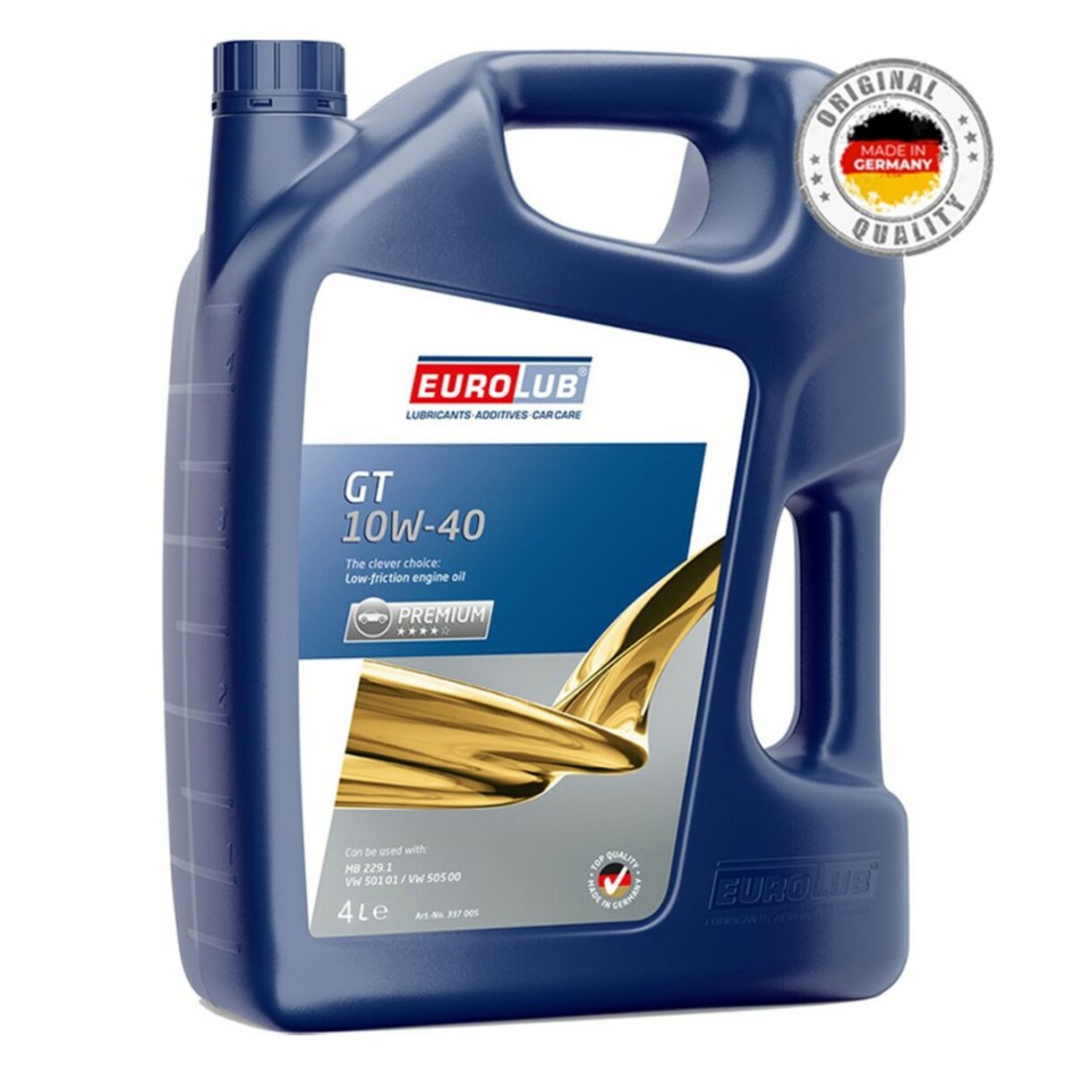 Моторне масло EuroLub GT SAE 10W-40 4л (337004) дивитися фото №1