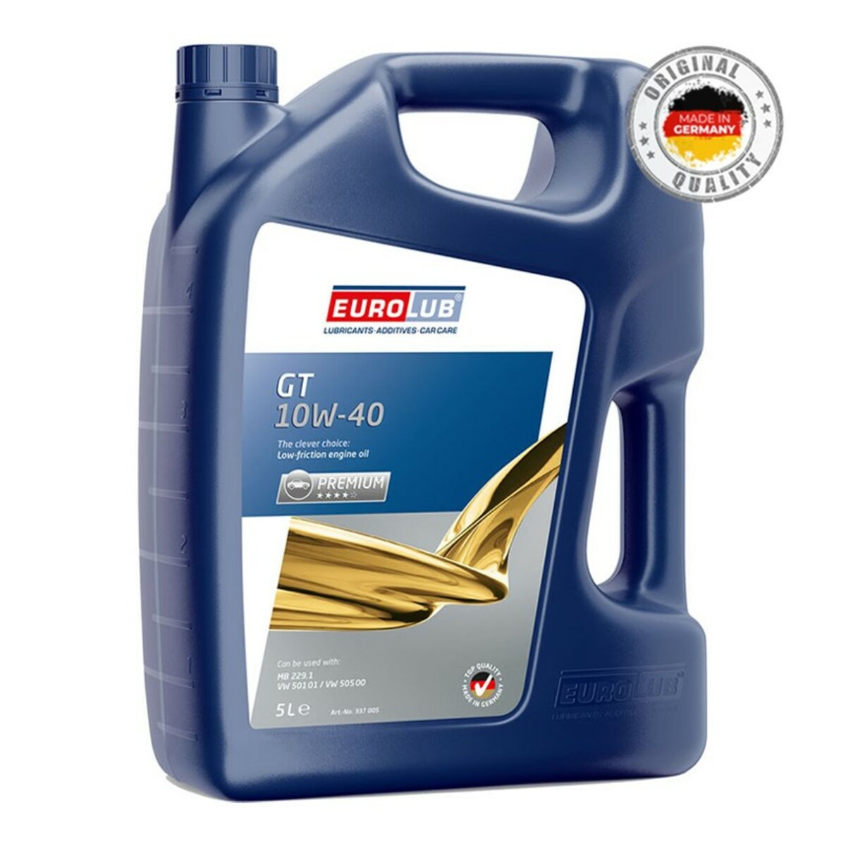 Моторне масло EuroLub GT SAE 10W-40 5л (337005) дивитися фото №1