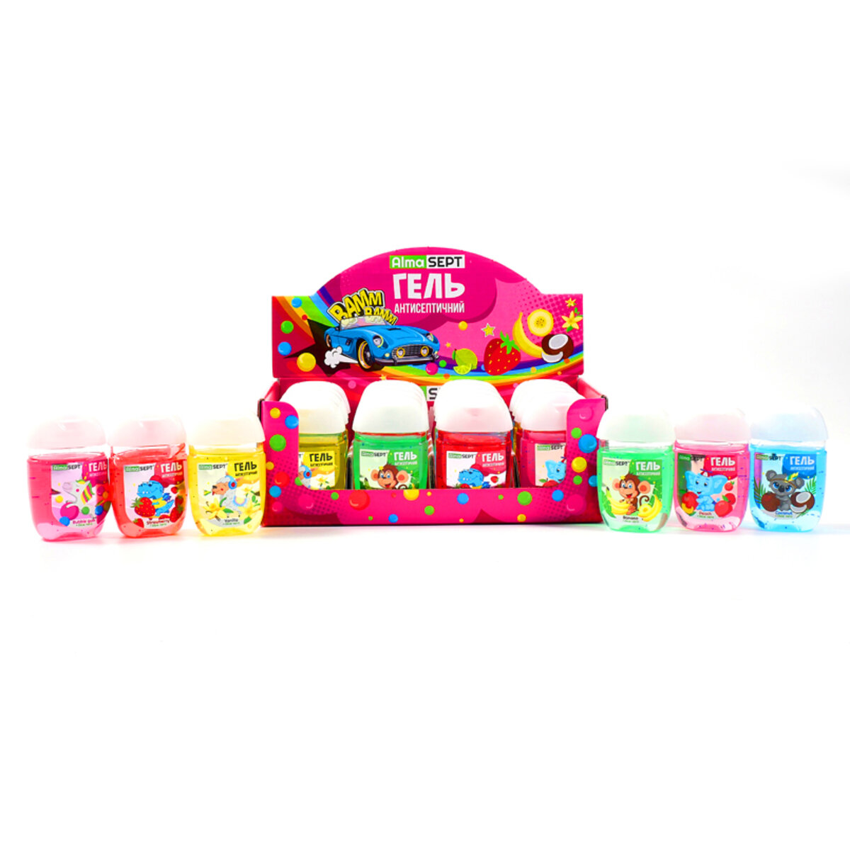 MIX гелей антисептических AlmaSept серия Jungle (500083) смотреть фото №2