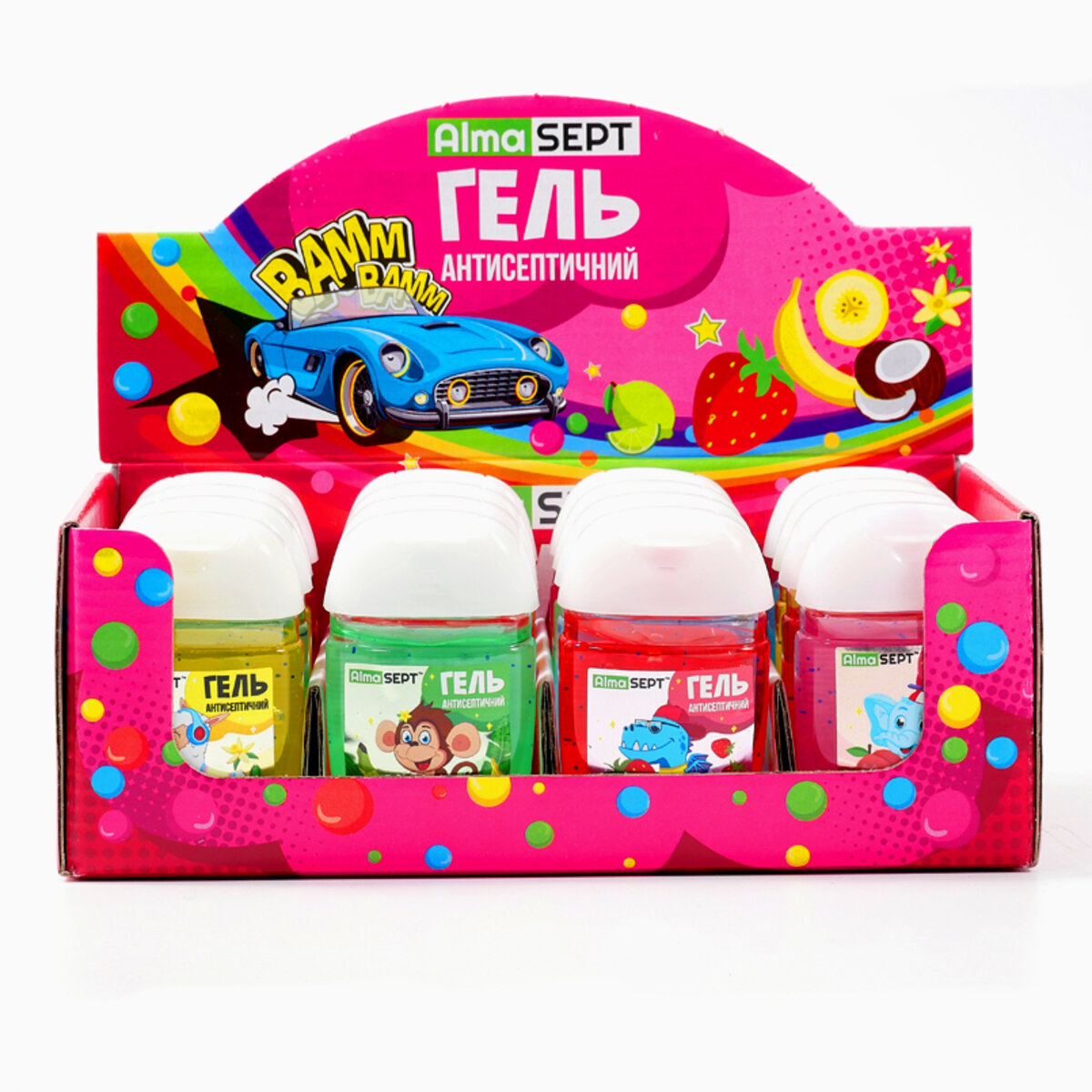 MIX гелей антисептических AlmaSept серия Jungle (500083) смотреть фото №3