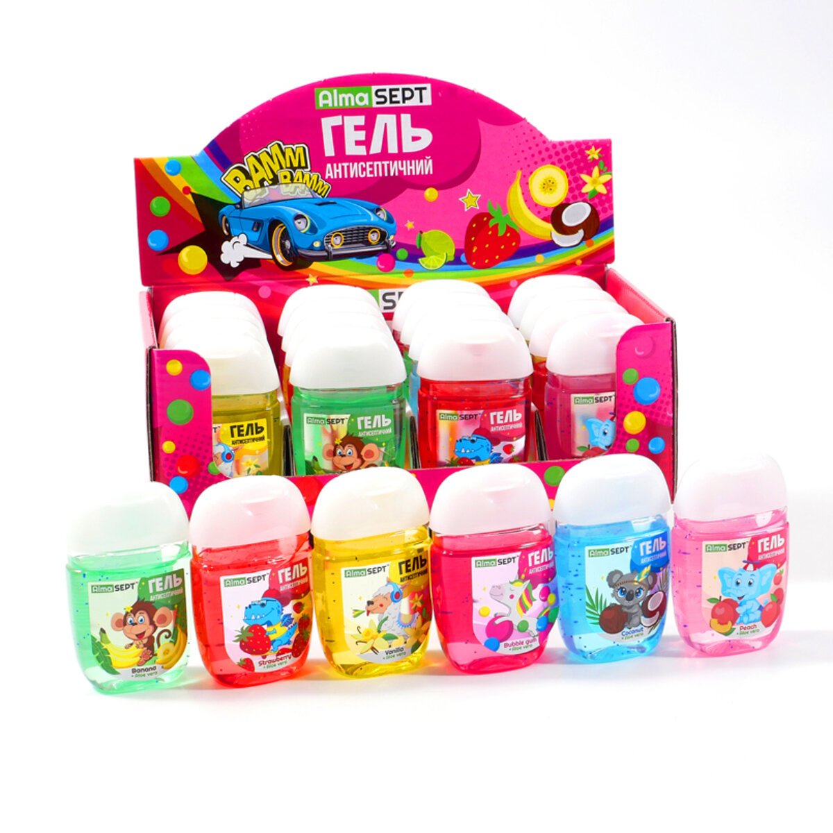 MIX гелей антисептических AlmaSept серия Jungle (500083) смотреть фото №1
