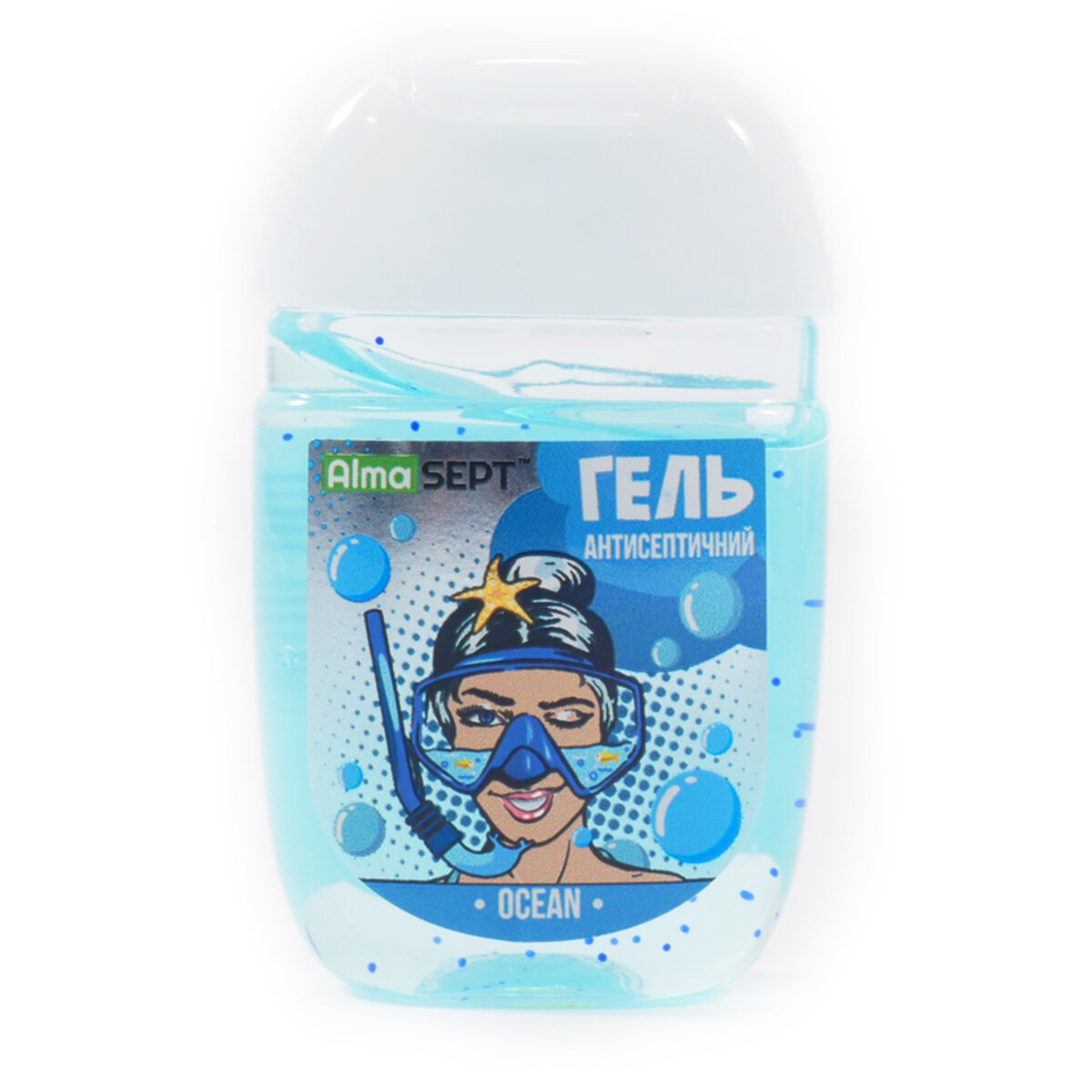 Антисептический гель AlmaSept для рук PopArt Ocean (537240) смотреть фото №1