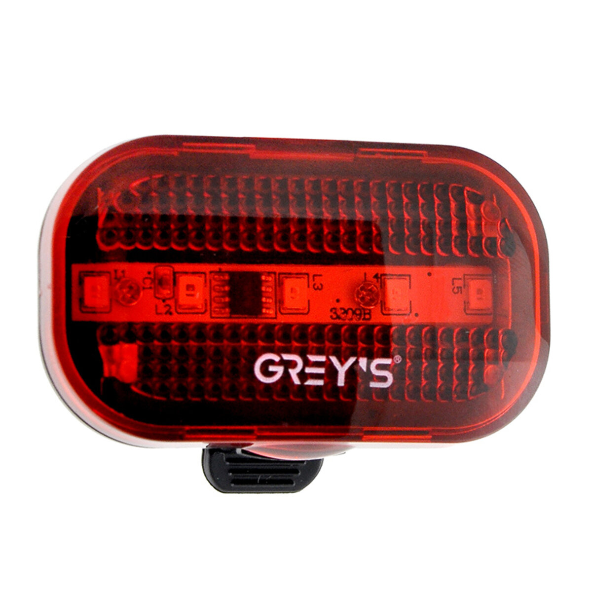 Ліхтарик на велосипед задній Greys 5хLEDs вологозахищений корпус (GR11110) дивитися фото №3