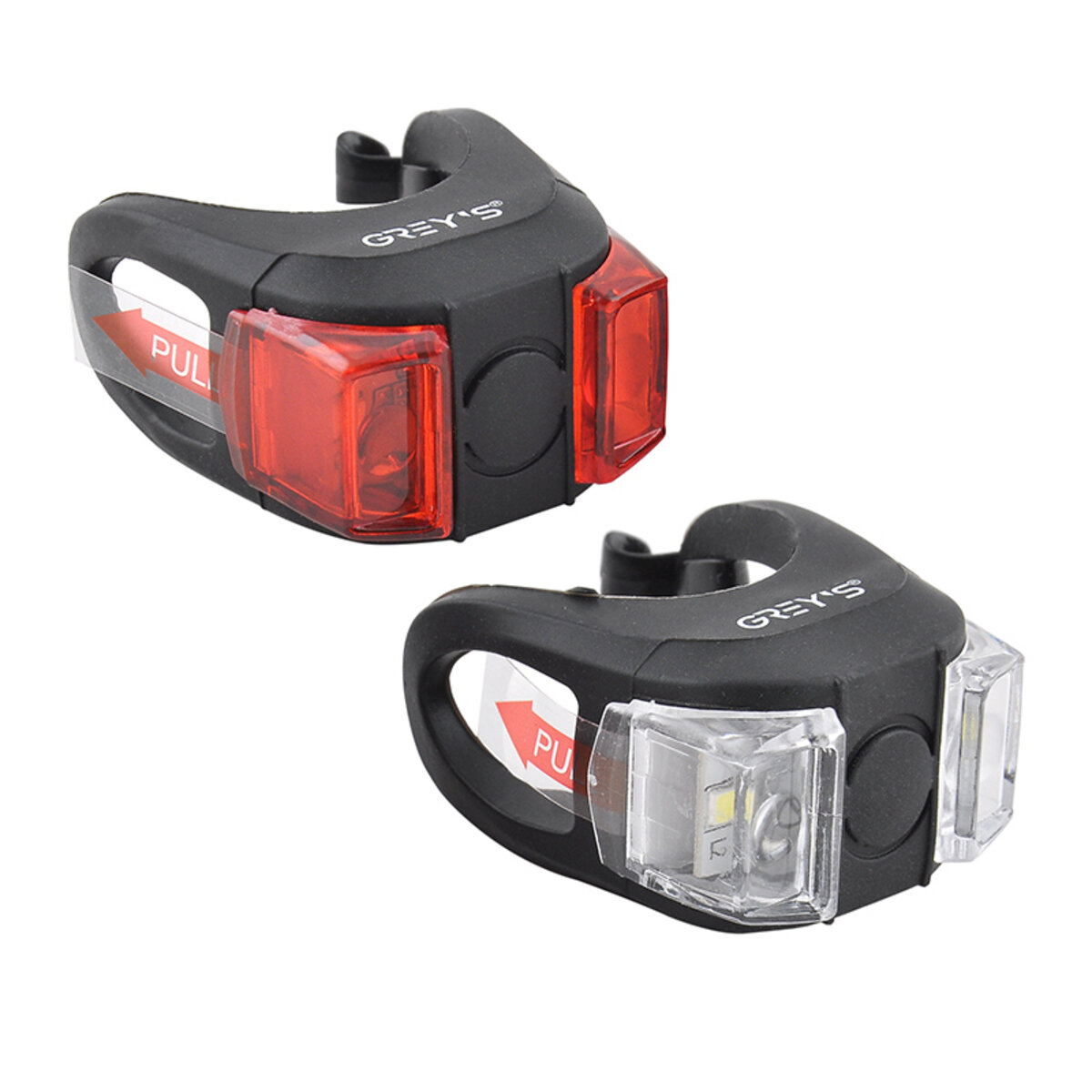 Комплект силіконових блимавок Greys 2хLEDs 3,7lm 2XCR2032 2шт (GR13100) дивитися фото №2