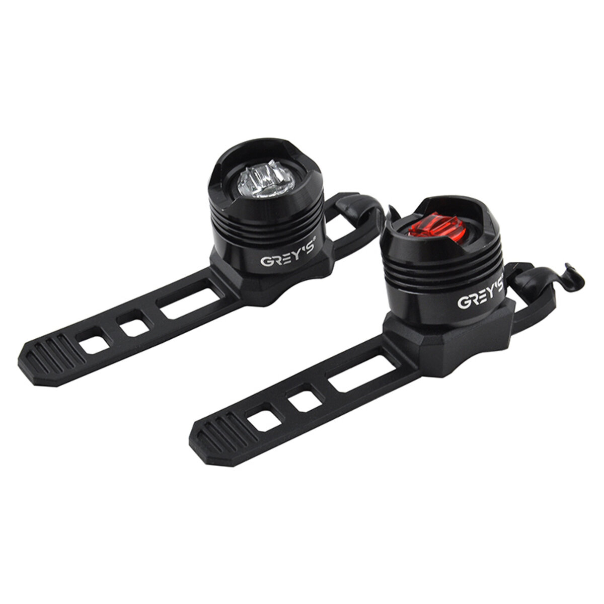 Набір велосипедного світла Greys 2хLEDs 0,5W 2хCR2032 2шт (GR12100) дивитися фото №2