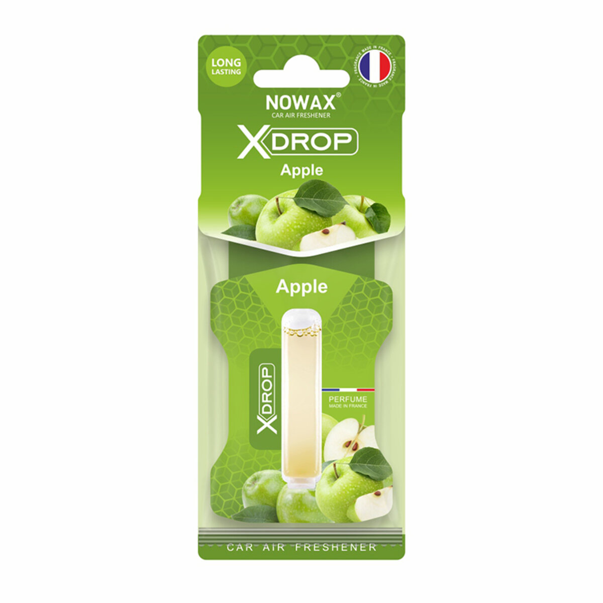 Автомобільний Ароматизатор целюлозний з капсулою Nowax серія X Drop - Apple (NX00051) | Аромат: Фруктовий дивитися фото №1