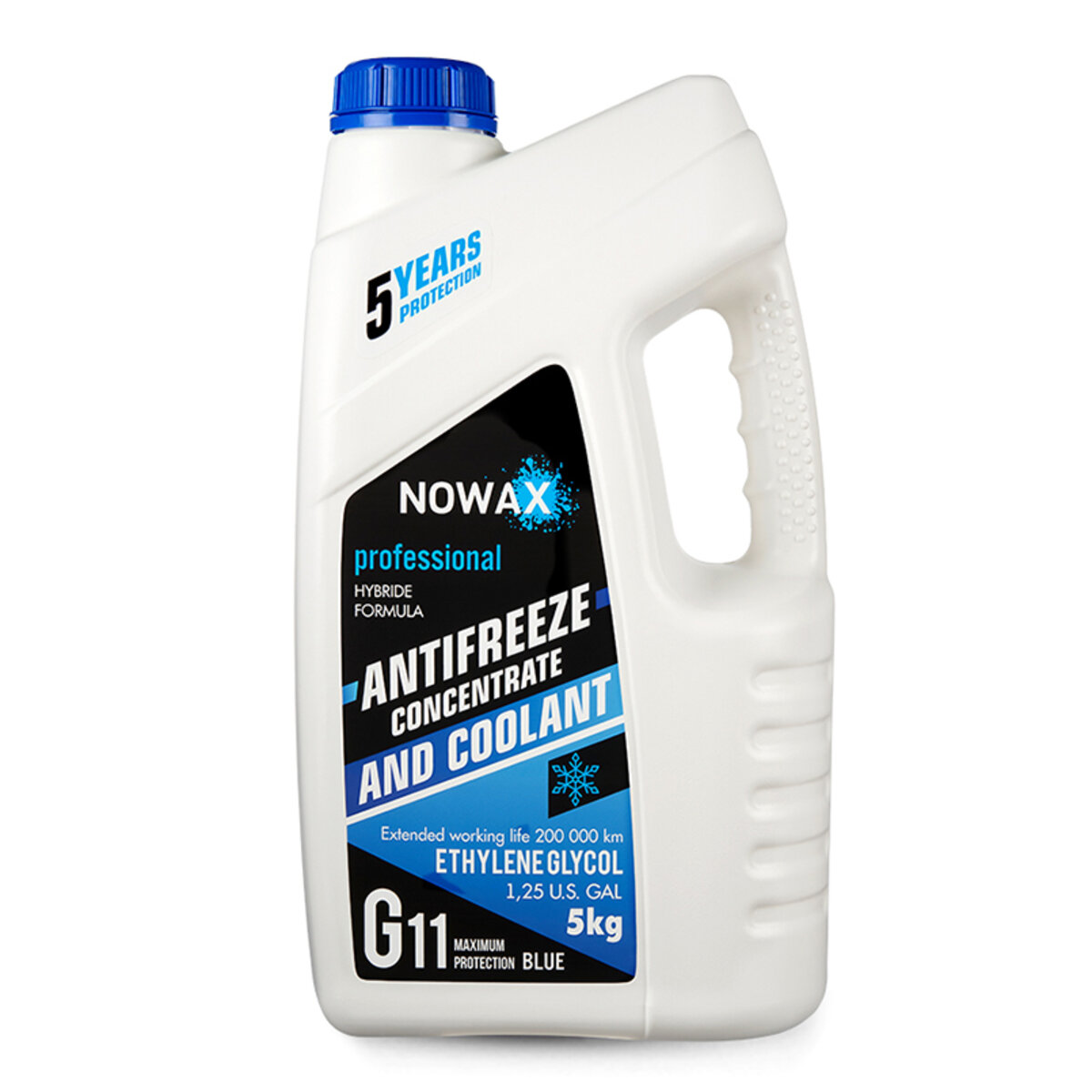 Антифриз Nowax Blue G11 синий концентрат 5кг (NX05006) смотреть фото №1