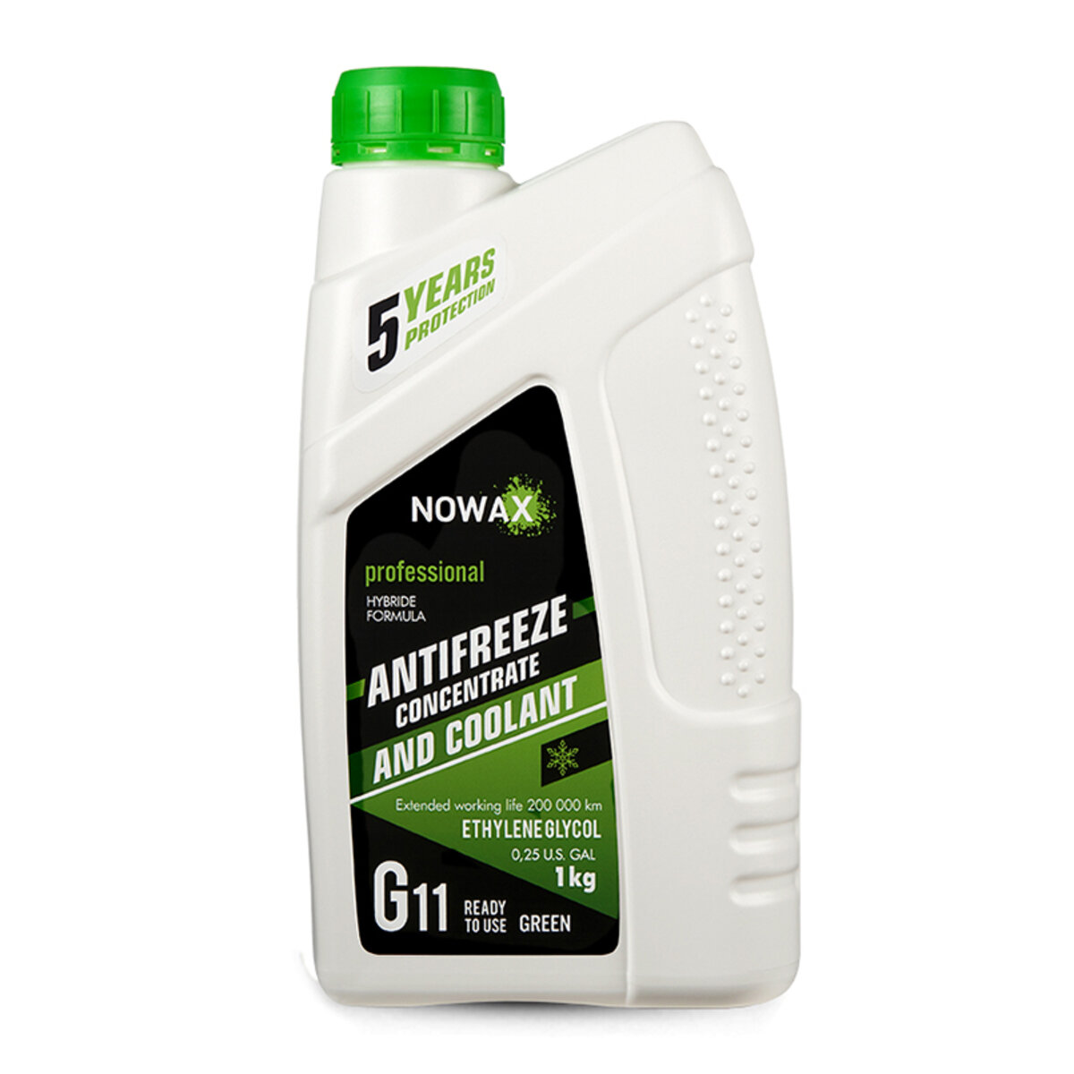 Антифриз Nowax Green G11 зеленый концентрат 1кг (NX01010) смотреть фото №1