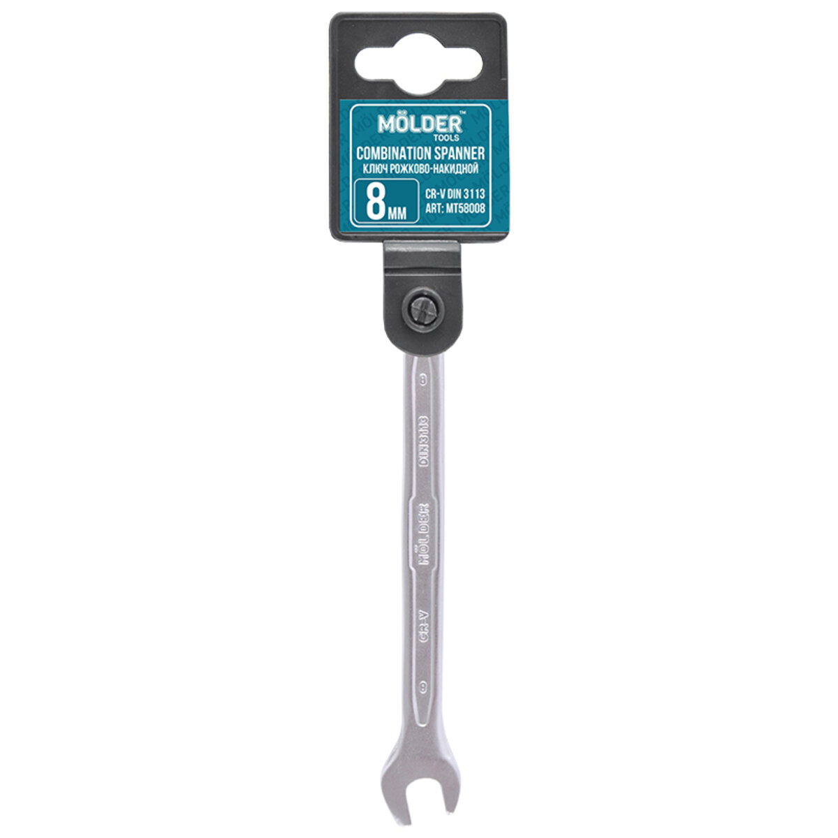 Ключ комбінований Molder CR-V, 8мм (MT58008) дивитися фото №1