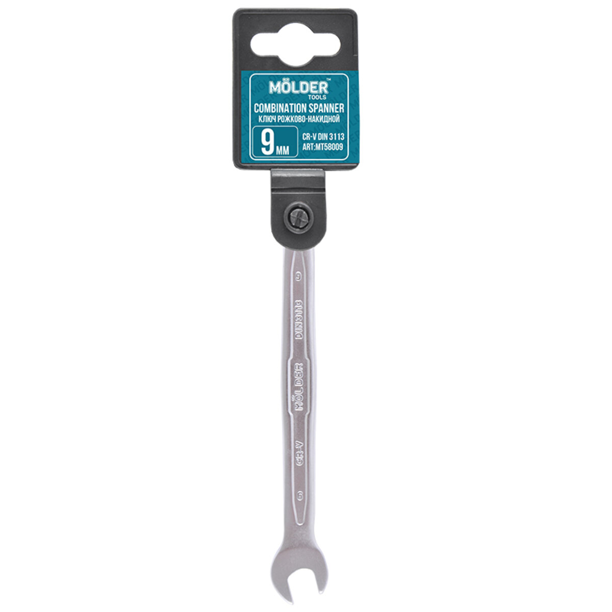 Ключ комбінований Molder CR-V, 9мм (MT58009) дивитися фото №1