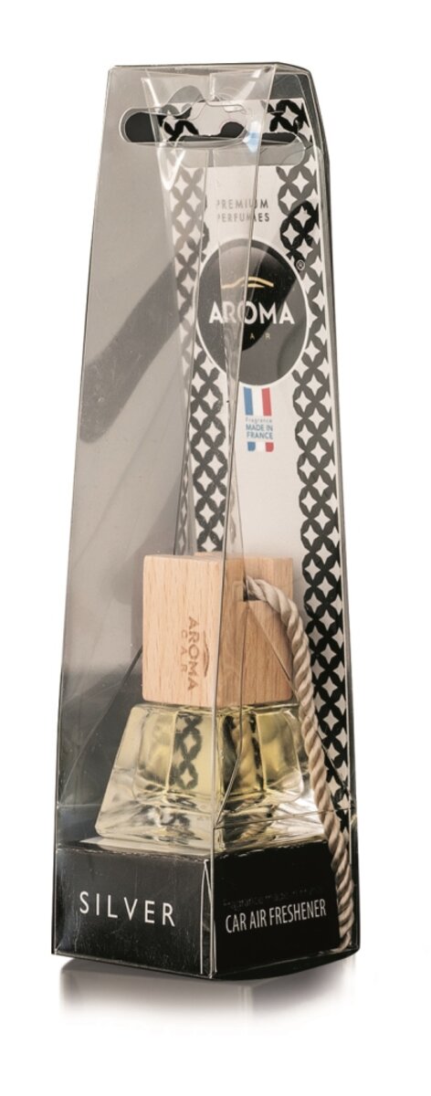 Автомобільний Ароматизатор Aroma Prestige Wood Silver, 7ml рідкий (92531) | Аромат: Парфуми дивитися фото №1