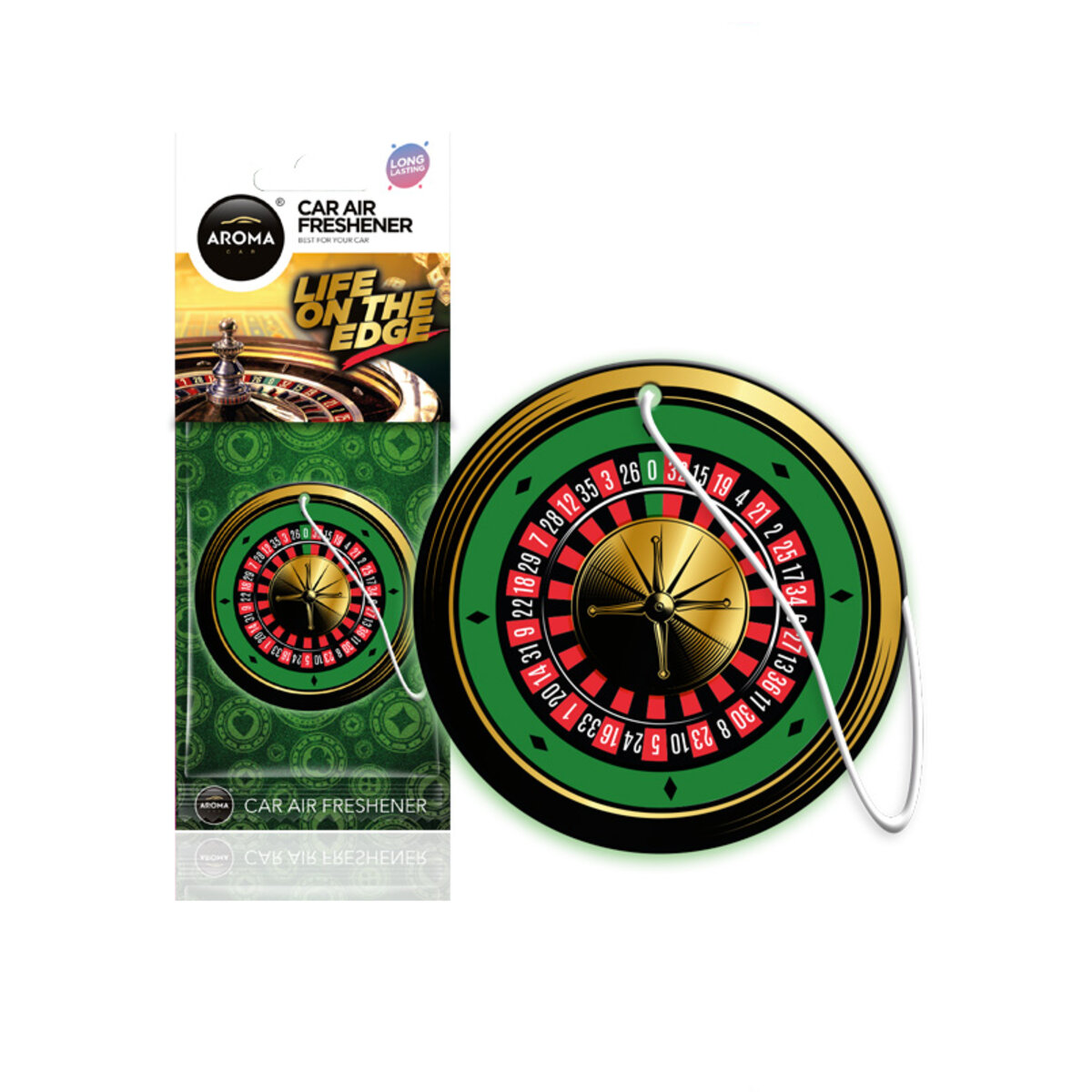 Автомобільний Ароматизатор Aroma Car Life On The Edge Roulette сухий (83274) | Аромат: Інший дивитися фото №1