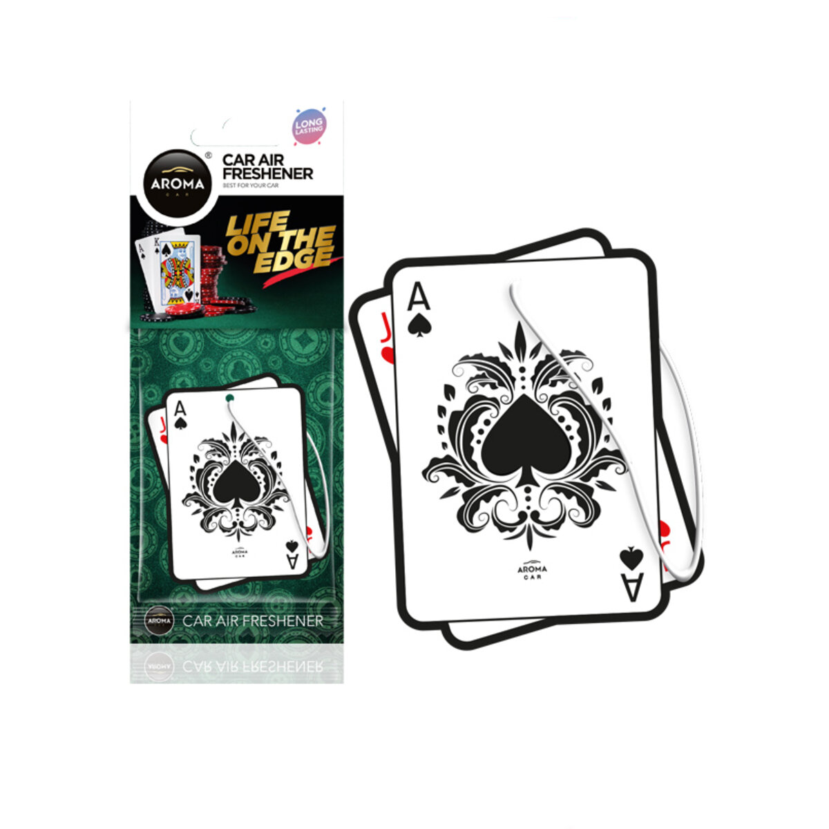 Автомобільний Ароматизатор Aroma Car Life On The Edge Black Jack сухий (83276) | Аромат: Інший дивитися фото №1