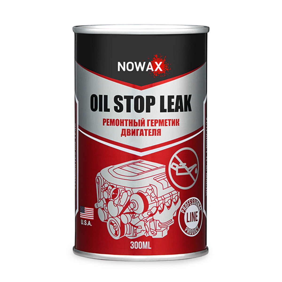 Герметик масляной системы двигателя Nowax Oil Stop Leak 300мл (NX30210) смотреть фото №1