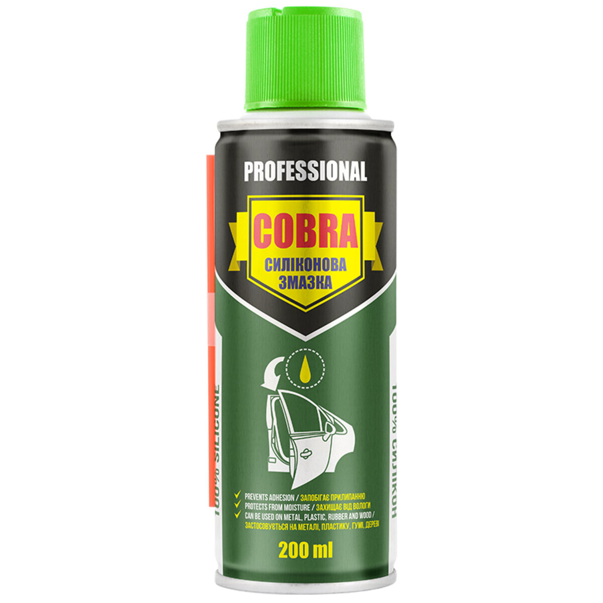 Змазка силіконова Nowax Silicone Spray Cobra, 200мл (NX20200) дивитися фото №1